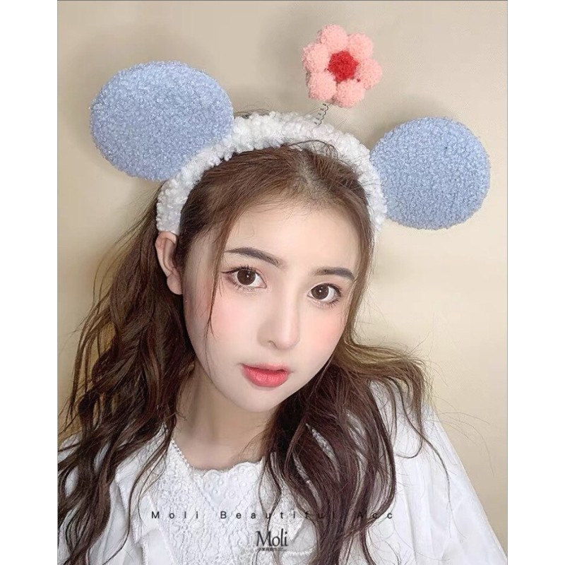 洗顔ヘッドバンド女性のかわいいヘアバンド面白い小さな花の耳が滑り止めのヘッドバンドヘアアクセ 通販 Lineポイント最大5 0 Get Lineショッピング