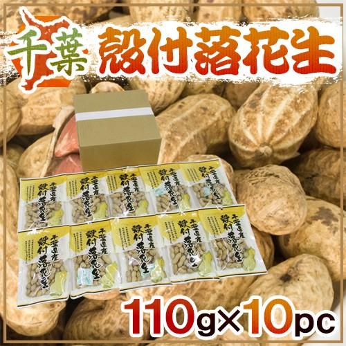 千葉産 ”殻付落花生” 110g×10袋 国産 ピーナッツ 送料無料