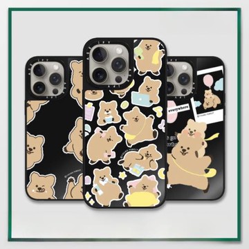 YOUNG FOREST可愛小熊蘋果15promax手機殼鏡面Magsafe磁吸適用iPhone16pro個性13/14新款15plus防摔12保護套