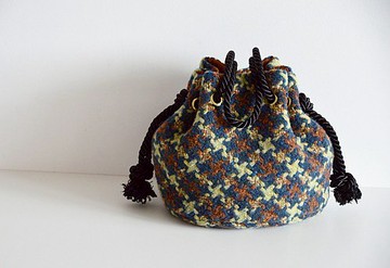 數量有限！ 2way IL GIGIO ITARY 羊毛格紋航海包