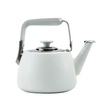 仙德曼露營304不鏽鋼風琴壺-1.5L-霧白色-1支