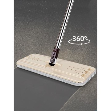 美麗雅洗刷刷平板拖把配件單賣拖把不帶桶不銹鋼桿粘布地拖擦地板