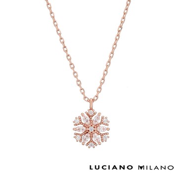 LUCIANO MILANO 璀璨精靈純銀項鍊(玫瑰金色)