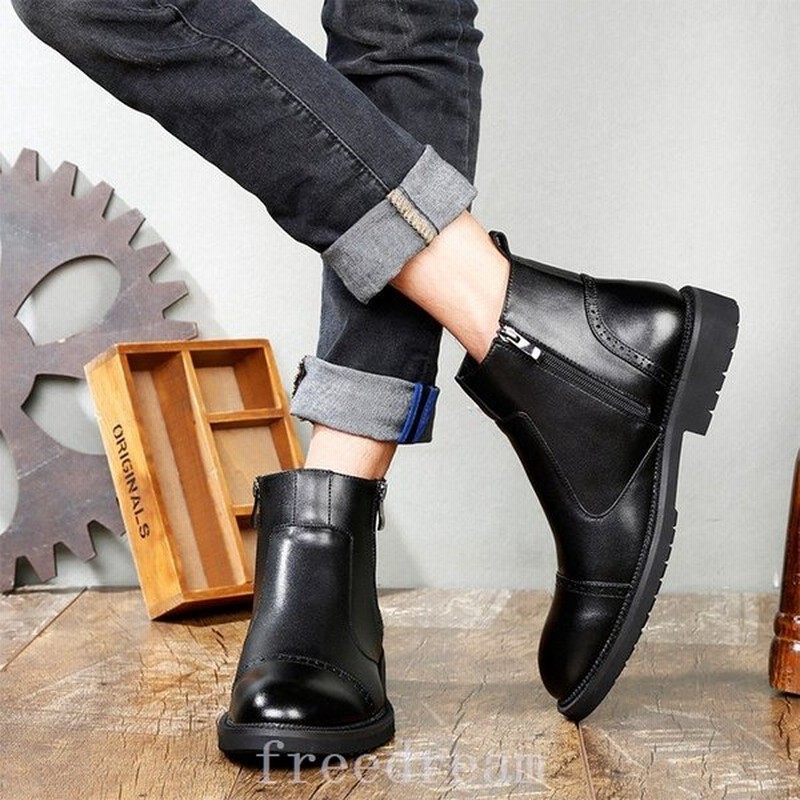 ブーツ ショートブーツ メンズ ビジネスブーツ シューズ ブーツ イギリス風 カジュアル ファション お兄系 紳士 革靴 サイドチャック ペコスブーツ 通販 Lineポイント最大0 5 Get Lineショッピング