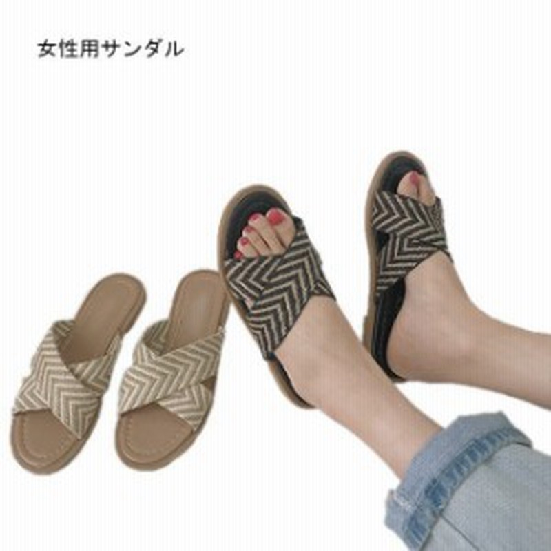 サンダル レディース 楽チン スリッパ ビーサン 上履き カジュアル ぺったんこ 女性用 ビーチサンダル お洒落 シューズ 夏 リゾート 靴 通販 Lineポイント最大1 0 Get Lineショッピング