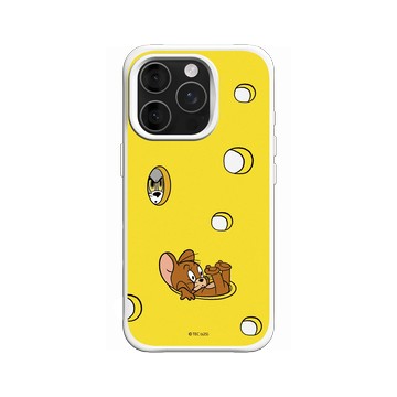 iPhone 16 Pro SolidX 白 - 湯姆貓與傑利鼠 Tom and Jerry - 起司追逐賽