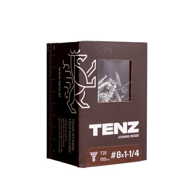 TENZ登馳 低耗能星型木螺絲 #8x1-1/4 小盒裝