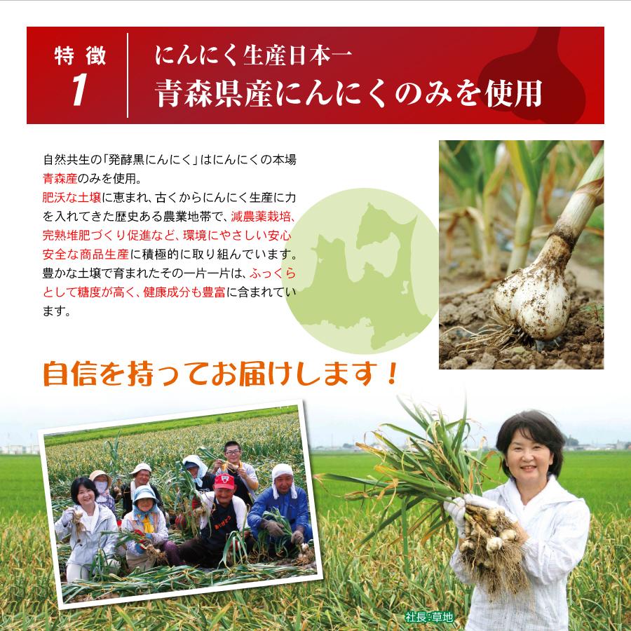 発酵黒にんにく 中粒バラ 200g 自然共生 ガリプロ 青森県産 食品 香味野菜