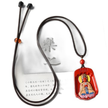 LEEHER 媽祖項鍊 硃砂項鍊 水飛砂項鍊 飾品 項鍊 吊墜項鍊 百福項鍊 794