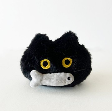 【CINDY CHIEN】黑貓咬魚磁吸毛絨絨吊飾2.0