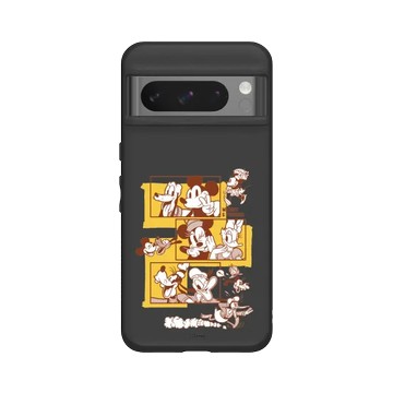 Pixel 8 Pro SolidSuit 黑 - 迪士尼-米奇 Mickey - 朋友們的三連拍