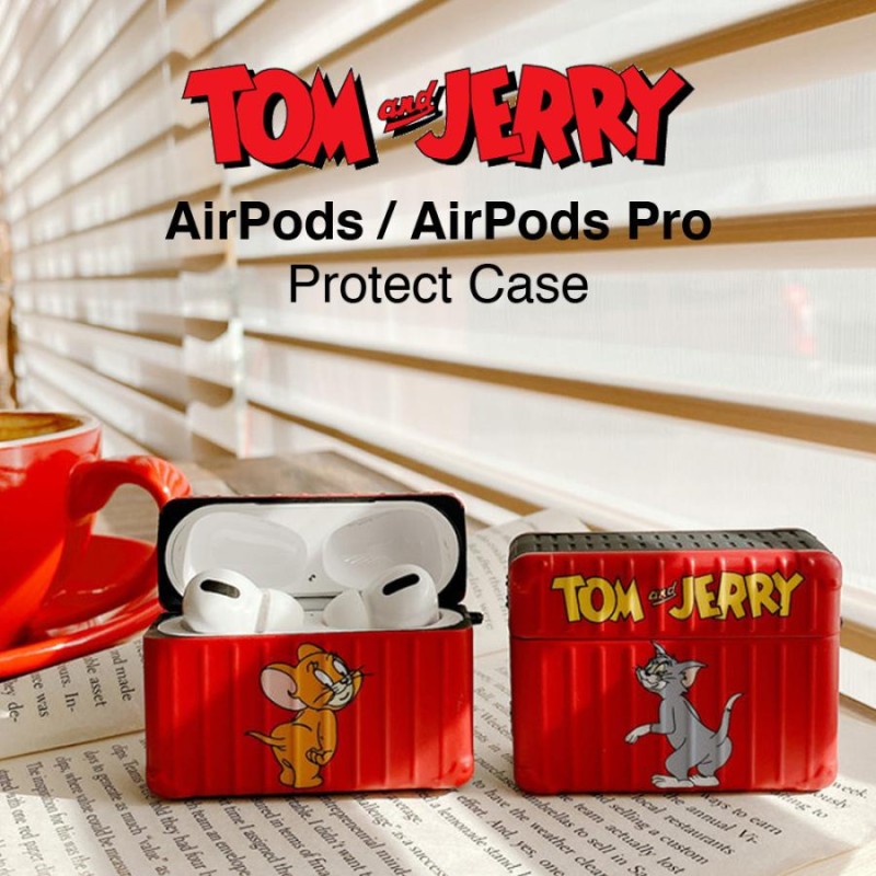 トムとジェリー ボックス型 AirPods AirPodsPro ケース エアポッズ