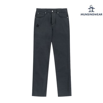 【Munsingwear 企鵝】男款深灰色牛仔感素材長褲 MGXL8803