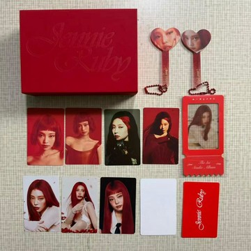 ⭐韓國代購正版⭐Jennie名創優品聯名小卡套裝Jennie上海快閃周邊大王扇心...典藏