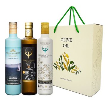 豆油伯 精選禮盒特級初榨橄欖油三入(500mlx3)