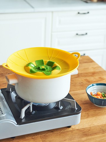 溢合 硅膠鍋蓋 家用廚房耐熱砂鍋炒鍋防溢鍋蓋18/24/26cm通用