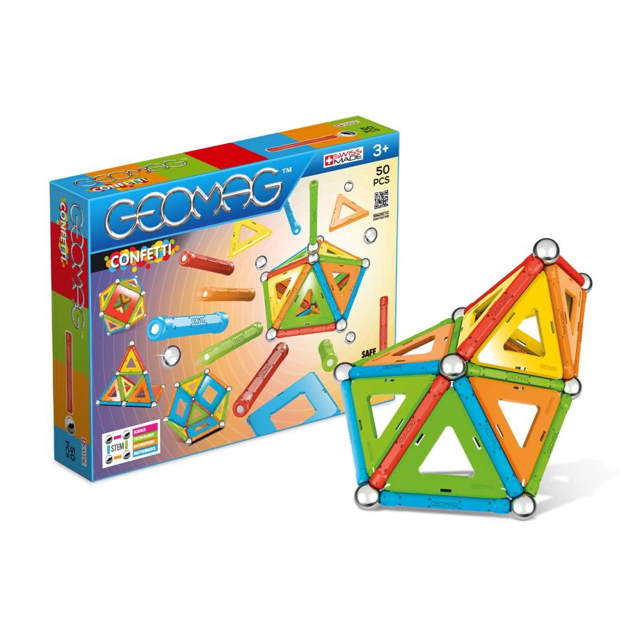 GEOMAG Magnetic Sticks and Balls Building Set 50 Piece Magnet Toys