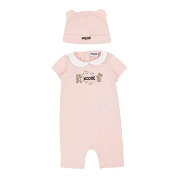 MOSCHINO Kids  GB 禮盒組-連身褲帽子