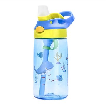 [福利商品]22-7_兒童安全水壺-藍鯨魚-480ml-1個