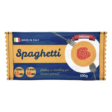 MARUSHIN 丸真 yup!創意收納包  義大利麵  10 x 21.5cm