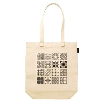 | 花磚線條 | 合成帆布托特包