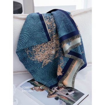 星級~幻影 雙面大尺寸圍巾加厚披肩送人高級感辦公室外搭秋冬季女