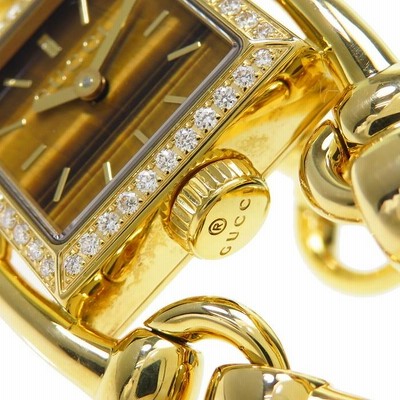 新規購入 GUCCI/グッチ シニョーリア 116.5 K18/金ムク 腕時計/750YG 時計