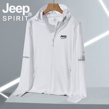 JEEP防曬衣男女夏季冰絲薄款透氣外套新款防紫外線戶外釣魚防曬服