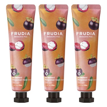 FRUDIA 台灣公司貨 文青果社 高效保濕護手霜 山竹  30g  3條