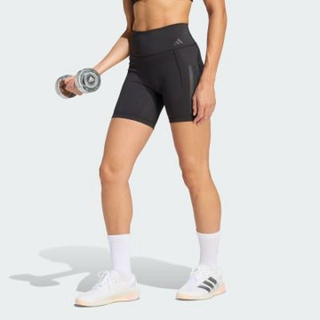 【adidas 愛迪達】 OPTIME WORKOUT 3-STRIPES 緊身短褲 吸濕排汗 女 JZ1100