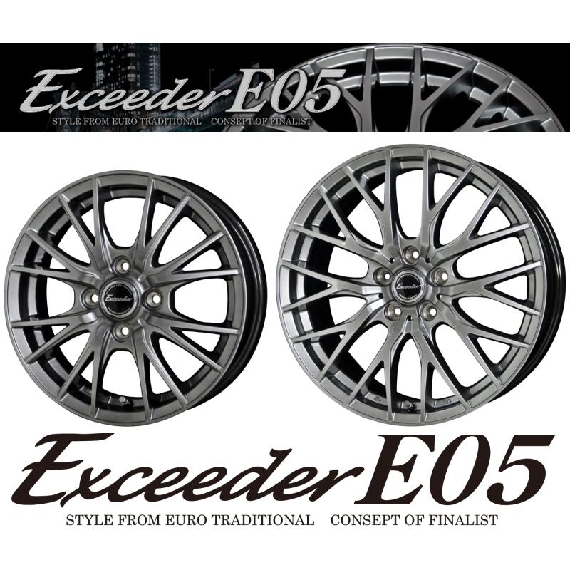 業販限定販売] [冬用] 4本セット 新品 Exceeder E05 CS 17インチ 7J+48 ブリヂストン VRX3 225/60R17  フォレスター(SK系) | LINEショッピング