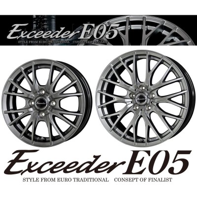 [業販限定販売] [冬用] 4本セット 新品 Exceeder E05 CS 17インチ 7J+48 ブリヂストン VRX3 225/60R17  フォレスター(SK系) | LINEショッピング