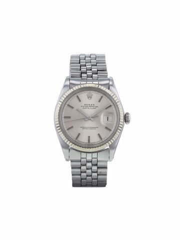 Rolex - 1972 pre-owned Datejust 36mm - unisex - stainless steel/White Gold - One Size - Silver