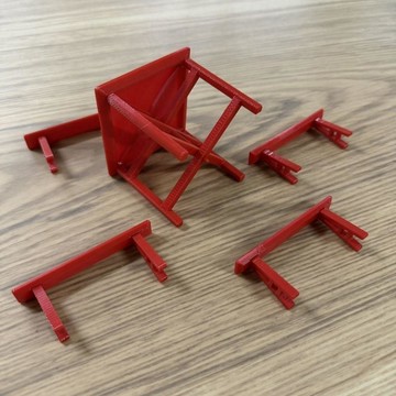 3D打印潮汕文化擺件八仙桌拜姥爺專用擺件迷你擺件潮汕老爺擺件