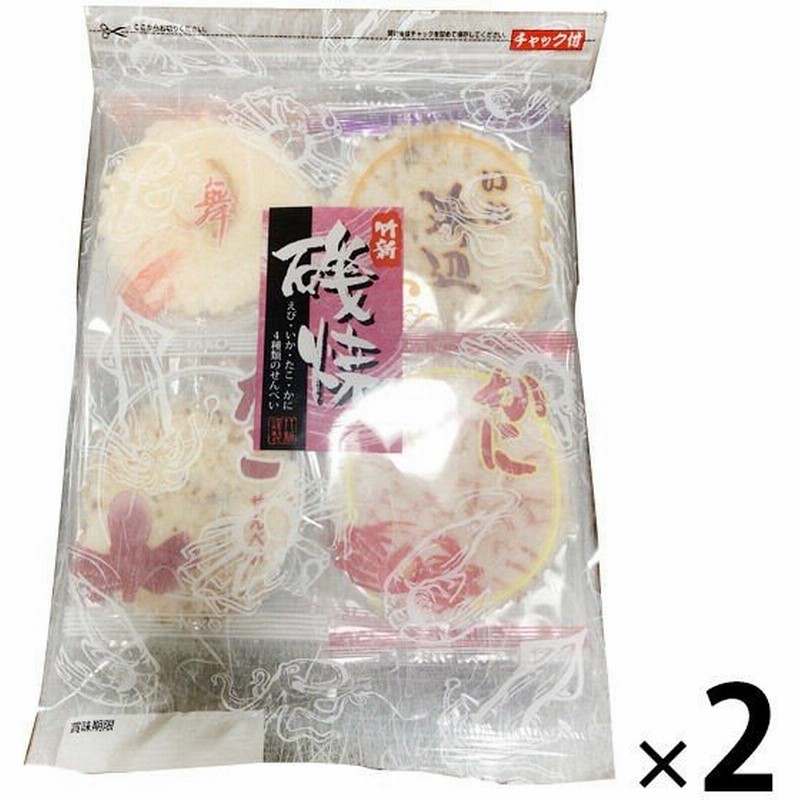 アウトレット 竹新製菓 磯焼 4種のせんべい 1セット 12袋入 2個 シーフード いか たこ かに えび 通販 Lineポイント最大0 5 Get Lineショッピング