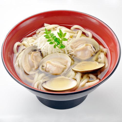 桑名畜養(中国産) はまぐり うどん 2人前