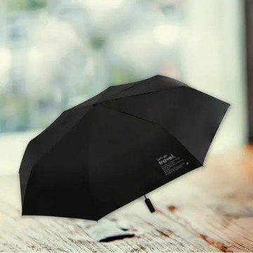 大傘面全遮光黑膠布自動摺疊傘-27吋-1支