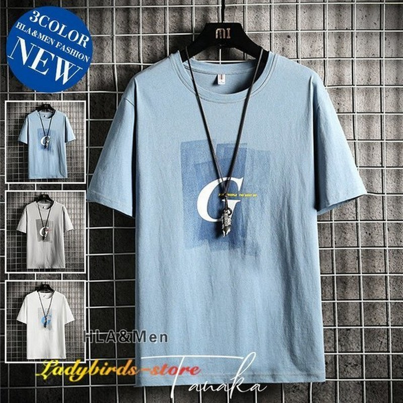 カジュアルtシャツ 半袖 メンズ Tシャツ 丸首 英字 ティーシャツ トップス メンズファッション 通販 Lineポイント最大get Lineショッピング