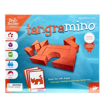 FoxMind Tangramino 拼接幾何拼圖 6歲以上適用 1人以上  1盒  拼接建築師