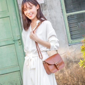 復古馬鞍包 (多色) 禮物 斜背 皮革 側背 生日 手工 手作 復古 皮