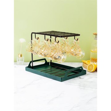 6只家用玻璃水杯套裝帶把喝水杯子女士用小茶杯歐式小奢華咖啡杯