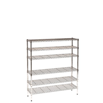 【客尊屋】小資型《粗管徑》35X120X135Hcm 銀衛士六層架