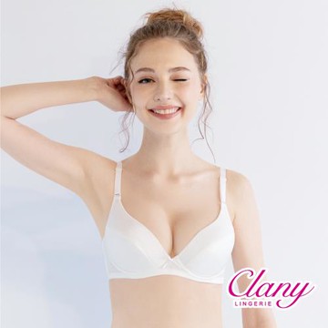 【可蘭霓Clany】 台灣製無痕透氣軟鋼圈BCD罩杯學生內衣 少女成長型涼感 東森購物  6990-22 純淨白