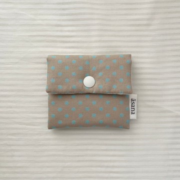 (灰色) 圓點點按扣迷你收納包