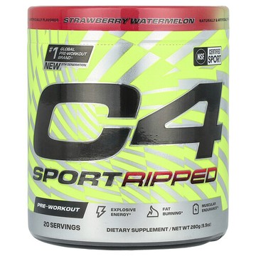 C4 / Cellucor, C4® Ultimate Ripped，鍛鍊前，草莓西瓜味，9.9 盎司（280 克）