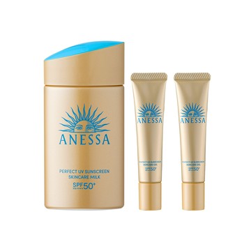 【SHISEIDO資生堂】安耐曬 金鑽高效防曬露NA 5X版60ml+贈高效水感防曬凝膠NA15g*2 公司貨