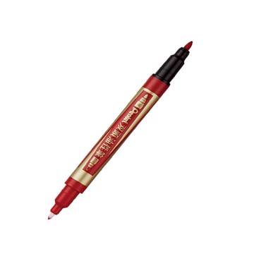 【文具通】Pentel ぺんてる 飛龍 N75W 雙頭 油性筆 麥克筆 奇異筆 紅 A1350057【領券滿額再折千12/31止】
