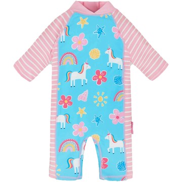 英國 JoJo Maman BeBe - 嬰幼兒/兒童連身式防曬泳裝-童話世界