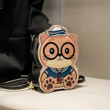 「原創設計」超治愈貓咪挺版小後背包