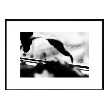 雨聲 藝術印刷品  40 x 30cm  黑色